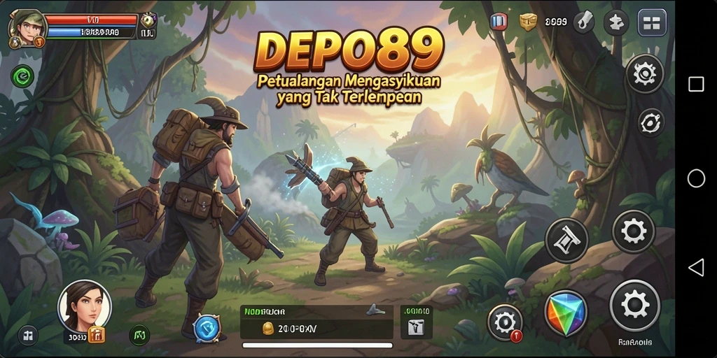 Screenshot DEPO89 menampilkan aksi seru dalam petualangan.
