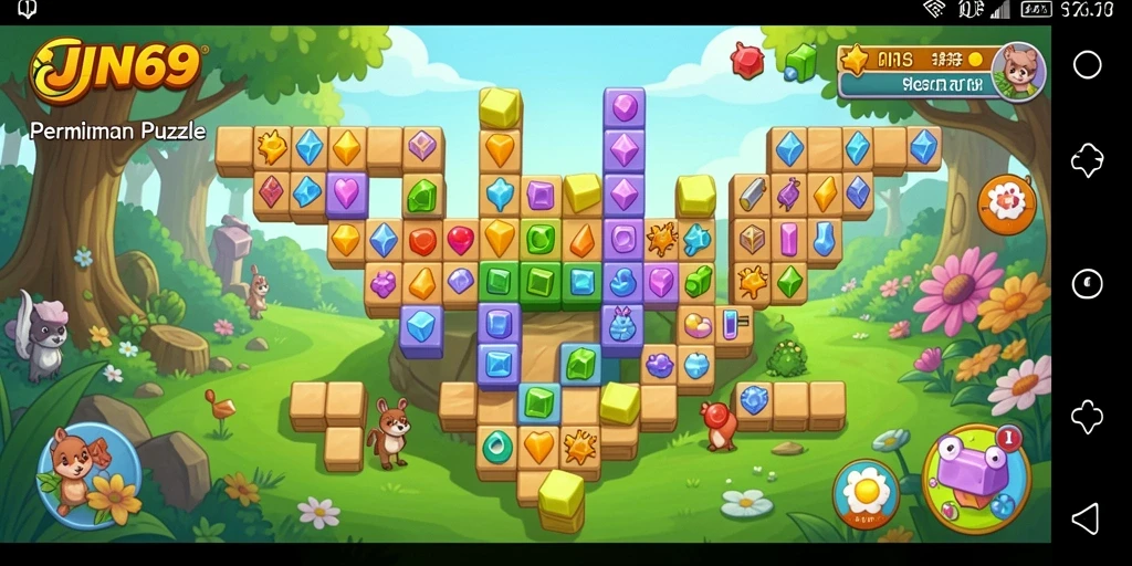 Gambaran gameplay seru dari JIN69 yang penuh tantangan Puzzle.