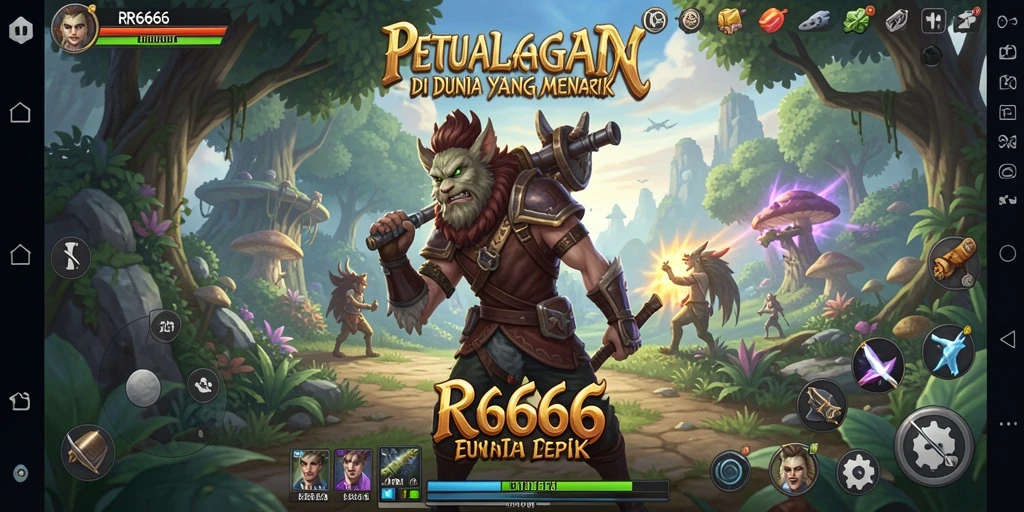 Tampilan gameplay yang menegangkan dalam dunia petualangan RR666.